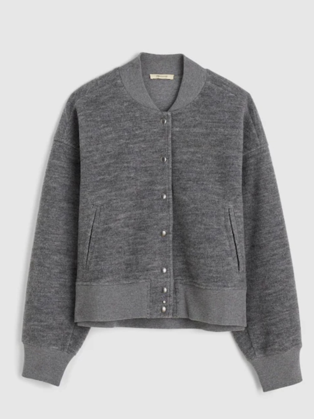 NWT Madewell Double-Faced Knit Bomber Jacket